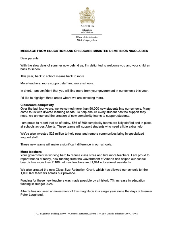 Letter to Parents 1 AB Ed 2026